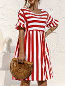 Chic Striped Mini Dress for Effortless Style