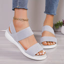 Stretch Sandals in Light Sand Hue