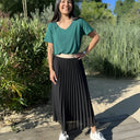 Chic Pleated Maxi Skirt for All Seasons