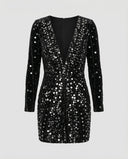 Shimmering Sequin Evening Dress for Women