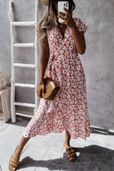 Daisy Pattern Midi Dress for Every Occasion