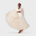 Elsa Cream Maxi Dress – Ideal for Summer Events