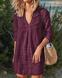 Chic Summer Tunic Dress in Trendy Fabrics