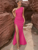 Chic One Shoulder Maxi Dress for Women