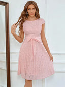 Leola Elegant Lace Cocktail Dress