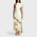Margaret - Satin and Lace Maxi Dress for Special Occasions