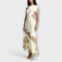 Margaret - Satin and Lace Maxi Dress for Special Occasions