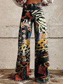 Colorful Vintage Women's Trousers - Retro Style