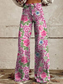 Chic Floral Patterned Jeans for Effortless Style
