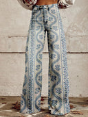 Colorful Vintage Women's Trousers - Retro Style