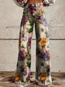 Chic Floral Patterned Jeans for Effortless Style