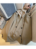 Women’s Hooded Blazer for Autumn & Winter Style