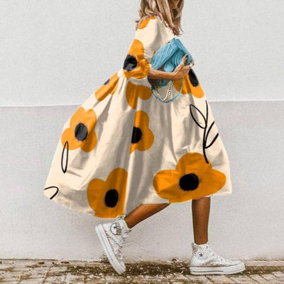 Chic Summer Floral Midi Dress