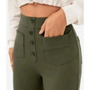 High-Waisted Stretch Trousers for Modern Style