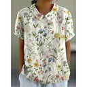 Floral Print Women's Blouse for Everyday Wear