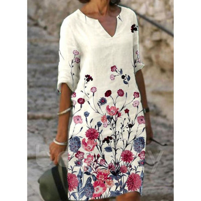 Floral Print Charm Dress