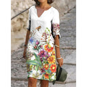 Floral Print Charm Dress