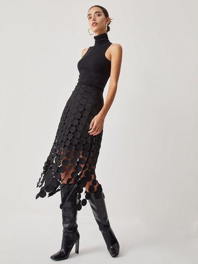 Chic Layered Midi Skirt for Stylish Women