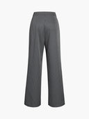 Chic Pinstripe Wide Leg Trousers for Effortless Style