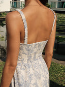 Floral Garden Midi Dress in Chic Style