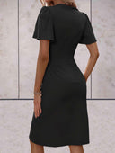 Chic V-Neck Wrap Dress in Classic Design
