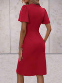 Chic V-Neck Wrap Dress in Classic Design