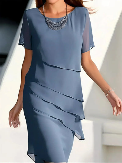 Chic Chiffon Cocktail Dress for Special Occasions