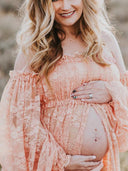 Chic Maternity Chaps & Maxi Dress Set for Photoshoots