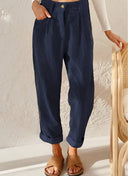Chic Straight Corduroy Trousers for Everyday Wear