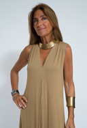 Chic Long Dress & Vest Set