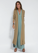 Chic Long Dress & Vest Set