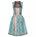 Chic Dress Set with Stylish Blouse and Apron