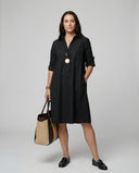 Chic Long Sleeve Dress in Luxe Fabric