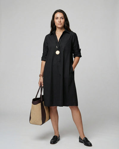 Chic Long Sleeve Dress in Luxe Fabric
