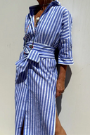 Chic Striped Shirt Dress for Effortless Style