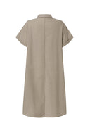 Button Down Cotton Beach Dress for Summer Fun