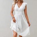 Chic Summer Dress with Ruffled Sleeves