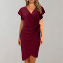Chic V-Neck Summer Dress with Wrap Waist