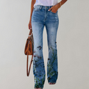 Chic Flared Pants with Button Detail