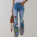 Chic Flared Pants with Button Detail