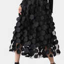 Polka Dot Mesh Retro Skirt for Chic Style