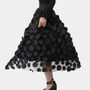 Polka Dot Mesh Retro Skirt for Chic Style