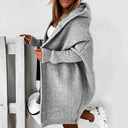 Chic Hooded Knit Cardigan for Everyday Wear