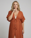 Chic Maternity Chaps with Button Detail and Drawstring Design for Photoshoots & Baby Showers