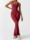 Chic Sleeveless Jumpsuit with Flared Leg Design