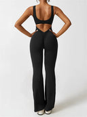 Chic Sleeveless Jumpsuit with Flared Leg Design