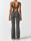 Chic Sleeveless Jumpsuit with Flared Leg Design