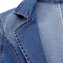 Chic Long Denim Blazer for Trendy Looks