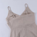Chic Spaghetti Strap V-Neck Midi Dress