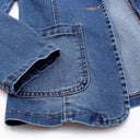 Chic Long Denim Blazer for Trendy Looks